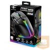 Spirit of Gamer Egér - PRO-M5 RGB (Optikai, 12800DPI, 1000Hz, 8 gomb, harisnyázott kábel, fekete)