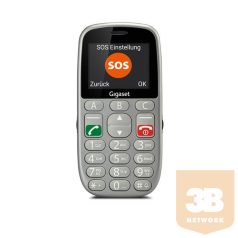   GIGASET GL390 mobiltelefon, idősek számára, Dual SIM, titán-ezüst