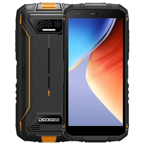 MOB DOOGEE S41 Max - 5.5" IPS, Quad Core (6+256GB) Mobiltelefon - Fekete/narancssárga