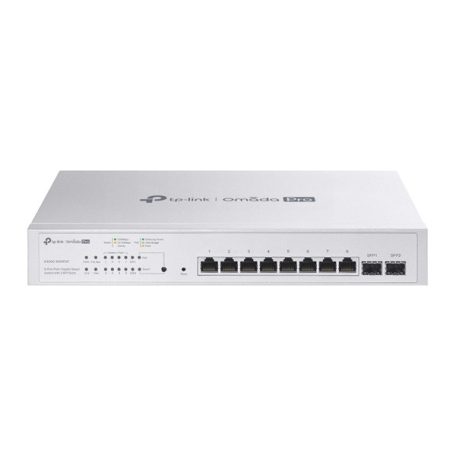 TP-LINK Switch 8x1000Mbps(8xPOE+) + 2xSFP Rackes Omada Pro, S4500-8GHP2F