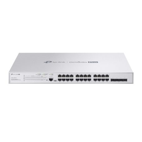 TP-LINK Switch 24x1000Mbps(POE+) + 4x10Gbps SFP+ +1xkonzol port Layer2+ port Rackes Omada Pro, S5500-24GP4XF