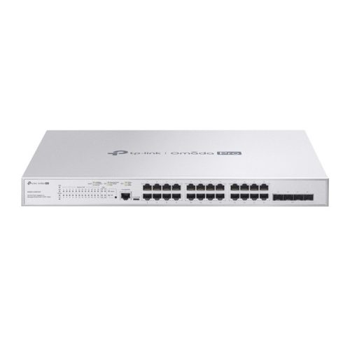 TP-LINK Switch 24x1000Mbps(POE+) + 4x10Gbps SFP+ +1xkonzol port Layer2+ port Rackes Omada Pro, S5500-24GP4XF