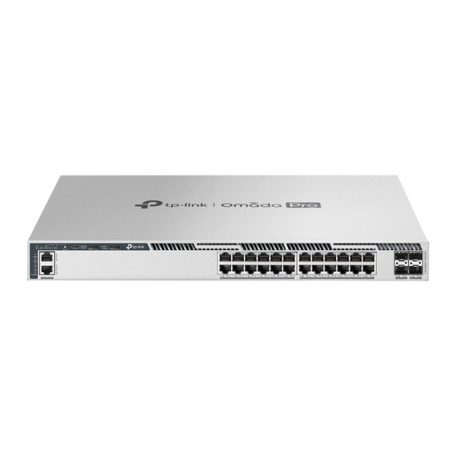 TP-LINK Switch 24x2.5Gbps(POE++) + 4x25Gbps SFP28 Layer3 Rackes Omada Pro, S6500-24MPP4Y