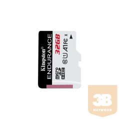   KINGSTON Memóriakártya MicroSDHC 32GB CL10 A1 UHS-I High Endurance (95/30)
