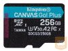 KINGSTON 256GB microSDXC Canvas Go Plus 170R A2 U3 V30 Single Pack w/o ADP