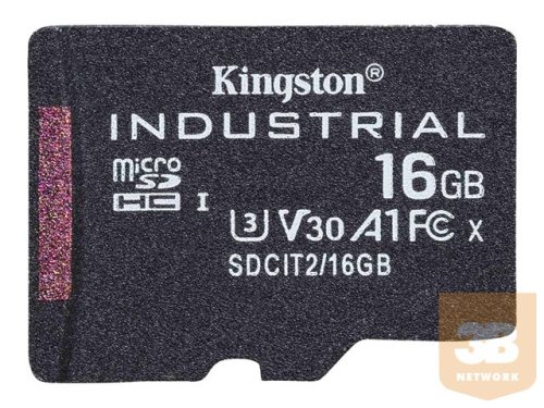 KINGSTON 16GB microSDHC Industrial C10 A1 pSLC Card Single Pack w/o Adapter