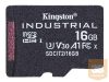 KINGSTON 16GB microSDHC Industrial C10 A1 pSLC Card Single Pack w/o Adapter