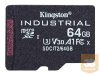 KINGSTON 64GB microSDXC Industrial C10 A1 pSLC Card Single Pack w/o Adapter