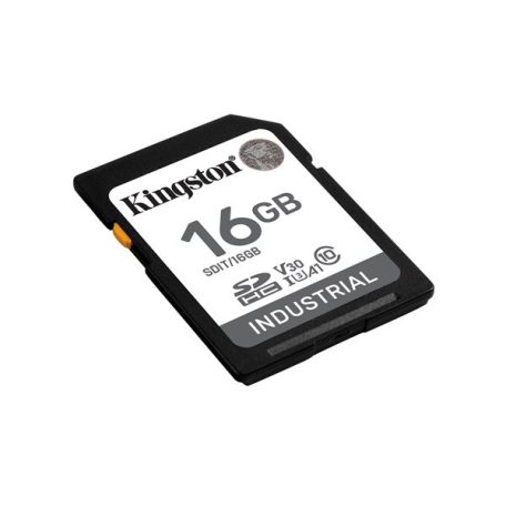KINGSTON Memóriakártya SDHC 16GB Industrial C10 UHS-I U3 V30 A1 pSLC