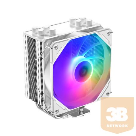 ID-Cooling CPU Cooler - SE-224-XTS ARGB WHITE (28.9dB; max. 118,93 m3/h; 4pin csatlakozó, 4 db heatpipe, 12cm, PWM, LED)