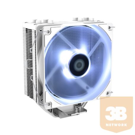 ID-Cooling CPU Cooler - SE-224-XT WHITE (15.2-32.5 dB; max 129.39 m3/h; 4Pin csatlakozó, 4 db heatpipe, 12cm, PWM)