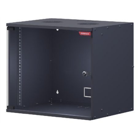 FORMRACK 12U SOHO 515x400 19" fali rack szekrény - RAL9005 fekete
