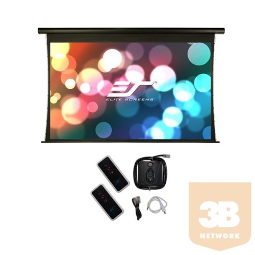 EliteScreens 100"(16:9) motoros fali vászon Saker Tab SKT100UHW-E12 (222 x 125 cm, Fekete, Oldalfeszített)