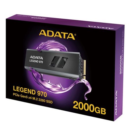 ADATA SSD 1TB - LEGEND 970 (3D SLC, M.2 PCIe Gen 5x4, r:9500 MB/s, w:8500 MB/s, ventilátor, PS5 Ready)