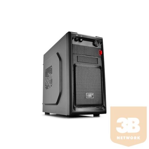 DeepCool Számítógépház - SMARTER (fekete, fekete belső, mATX, 1xUSB3.0, 1xUSB2.0)