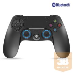   Spirit of Gamer Gamepad Vezeték Nélküli - XGP Bluetooth PS4 (USB, Vibration, PC/PS4/PS3 kompatibilis, fekete-kék)