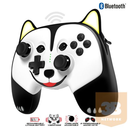 Spirit of Gamer Gamepad Vezeték Nélküli - NOA Bluetooth Controller (Nintendo Switch, Max.: 10m, vibráció, 3,5mm Jack)