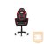 Spirit of Gamer szék - FIGHTER Red (állítható magasság; párnázott kartámasz; PU; max.120kg-ig, fekete-piros)