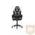 Spirit of Gamer szék - FIGHTER White (állítható magasság; párnázott kartámasz; PU; max.120kg-ig, fekete-fehér)