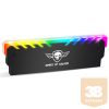 Spirit of Gamer Memória Hűtő - HEATSINK RGB MEMORY (RGB, aluminium, fekete)