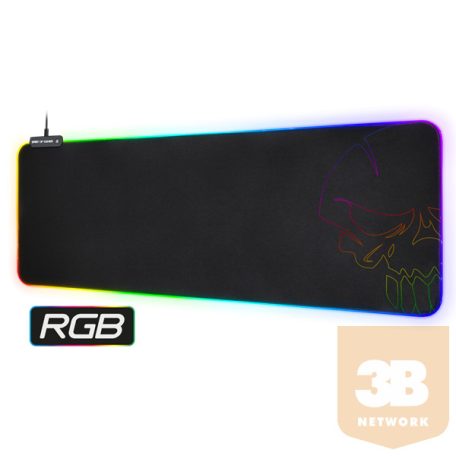 Spirit of Gamer Egérpad - RGB Large (RGB háttérvilágítás, 857 x 330 x 5mm; fekete)
