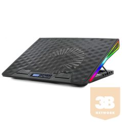   Spirit of Gamer Notebook Hűtőpad 17"-ig - AIRBLADE 800 RGB (26dB; max. 79 m3/h; 2x17cm, RGB LED, 2xUSB2.0)