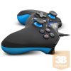 Spirit of Gamer Gamepad - XGP WIRED Blue (USB, 1,8m kábel, Vibration, PC és PS3 kompatibilis, fekete-kék)