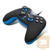 Spirit of Gamer Gamepad - XGP WIRED Blue (USB, 1,8m kábel, Vibration, PC és PS3 kompatibilis, fekete-kék)