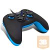 Spirit of Gamer Gamepad - XGP WIRED Blue (USB, 1,8m kábel, Vibration, PC és PS3 kompatibilis, fekete-kék)