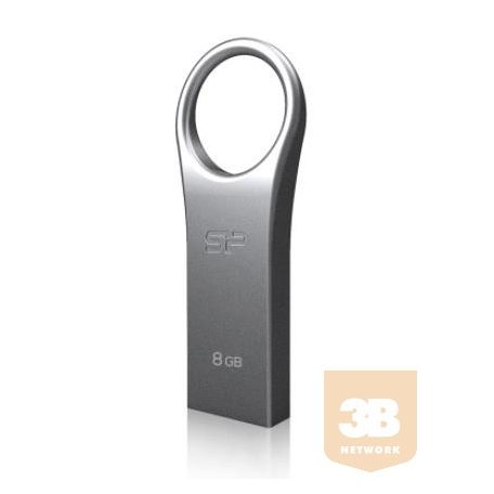 Silicon Power memory USB Firma F80 8GB USB 2.0 COB Zinc alloy Silver