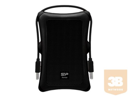 SILICON POWER 2.5" HDD USB 3.2 1TB Armor A30 ütésálló, Fekete