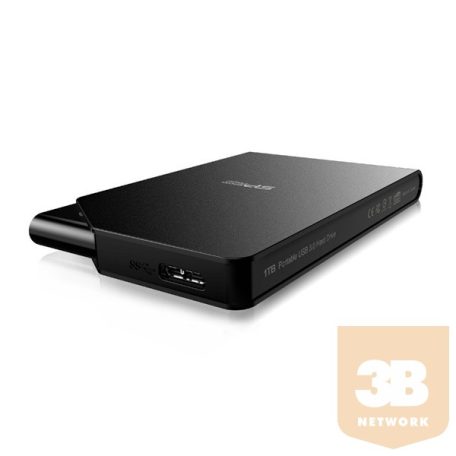 Silicon Power STREAM S03 USB3.0 2.5" 1TB külső HDD Fekete