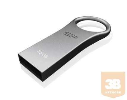 Silicon Power memory USB Firma F80 16GB USB 2.0 COB Zinc alloy Silver