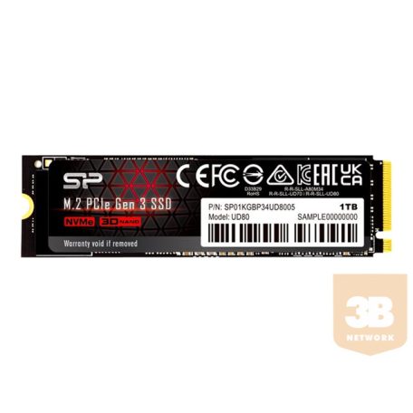 SILICON POWER SSD UD80 1TB M.2 PCIe Gen3 x4 NVMe 3400/1900 MB/s