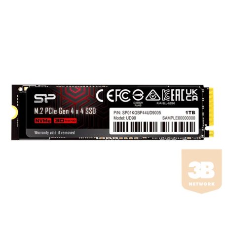 SILICON POWER M.2 2280 PCIe 1TB SSD UD90 Gen4x4 NVMe 4500/1950 MB/s