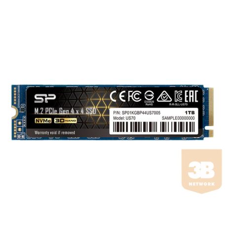 SILICON POWER SSD P44US70 1TB M.2 PCIe Gen4 x4 NVMe 5000/4400 MB/s