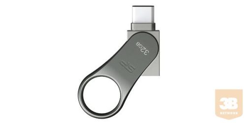 Silicon Power memory USB Mobile C80 32GB USB 3.0 Type-C Silver