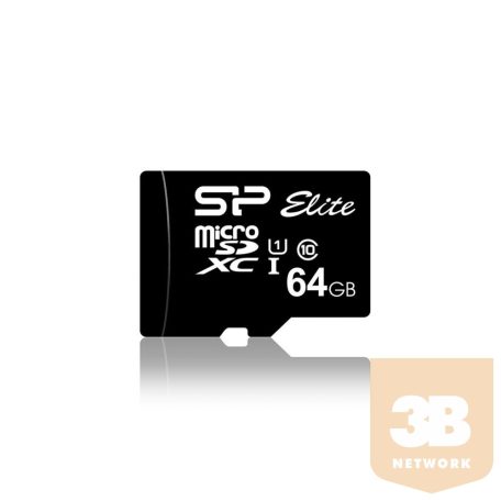 Silicon Power memory card Micro SDXC 64GB Class 10 Elite UHS-1 +Adapter