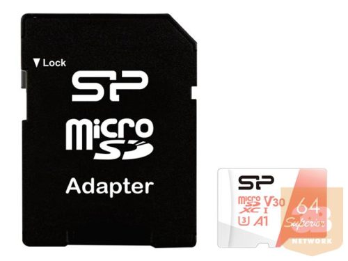 SILICON POWER memory card Superior Micro SDXC 64GB UHS-I A3 V30