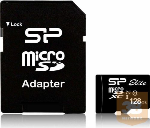 Silicon Power memory card Micro SDXC 128GB Class 10 Elite UHS-1 +Adapter