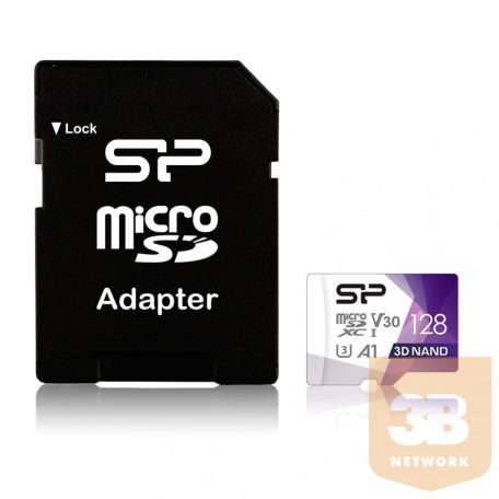 Silicon Power memory card Superior Pro Micro SDXC 128GB UHS-I U3 V30 +adapter