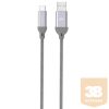 Silicon Power Cable USB TypeC - USB, Boost Link LK30AC Nylon, 1M, 2.4A, Gray