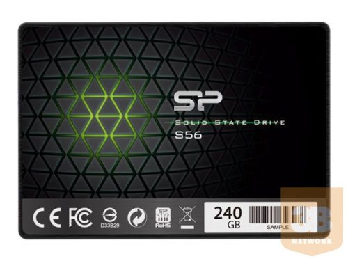 SILICONPOW SP240GBSS3S56B25 Silicon Power SSD Slim S56 240GB 2.5, SATA III 6GB/s, 3D TLC NAND, 7mm