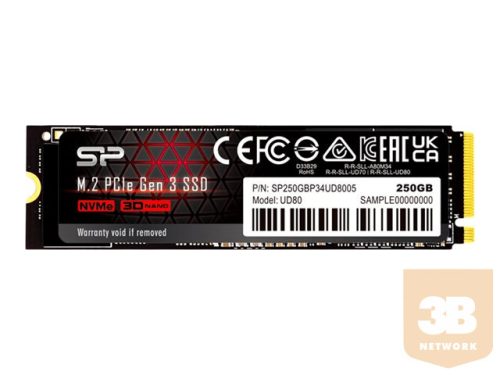 SILICON POWER SSD UD80 250GB M.2 PCIe Gen3 x4 NVMe 3400/1000 MB/s