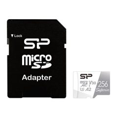   SILICON POWER memory card Superior Micro SDXC 256GB UHS-I U3 A2 V30