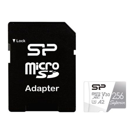 SILICON POWER memory card Superior Micro SDXC 256GB UHS-I U3 A2 V30