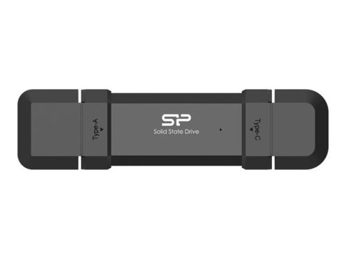 SILICON POWER DS72 500GB külső SSD USB-C+A AES 256-bit