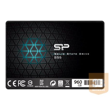 SILICONPOW SP960GBSS3S55S25 Silicon Power SSD Slim S55 960GB 2.5, SATA III 6GB/s, 560/530 MB/s, 7mm
