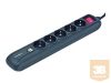 ENERGENIE SPG5-U2-5 Energenie power strip with USB charger, 5 sockets, USB 2A, 1.5m, black