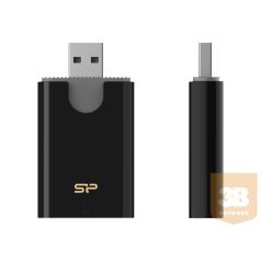 SILICON POWER Combo USB 3.1 Card Reader microSD and SD Black